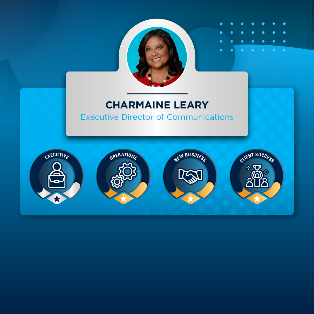 Charmaine Leary Executive Director of Communications Infocard showcasing skills